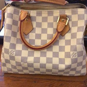 Louis Vuitton Damier Azur Speedy 30 -Authentic